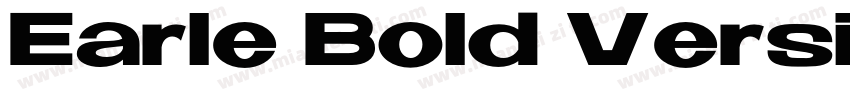 Earle Bold Version字体转换